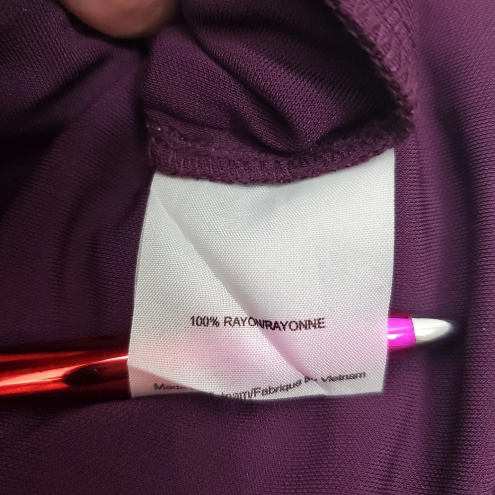 Tory Burch Eva Jewel Neck Plum Dress